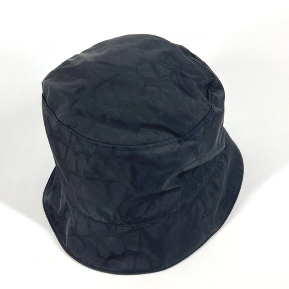 VALENTINO Logo All-over pattern All-over logo bucket hat bob hat Nylon Black main image 8
